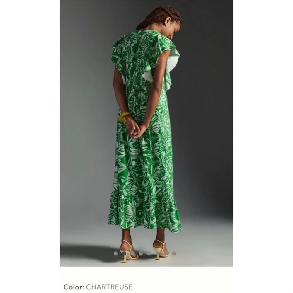 Anthropologie The Cassandra Chartreuse - Picture 2 of 8